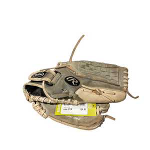 Used Rawlings HIGHLIGHT SERIES BB/SB Glove RH Throw Grey 12" 11834-S000043791