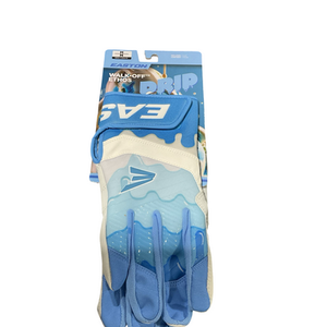 Used Easton ADULT MEDIUM BB/SB Batting Gloves Carolina Blue MD 11834-S000043784