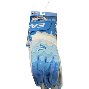 Used Easton ADULT XLARGE BB/SB Batting Gloves Carolina Blue XL 11834-S000043786