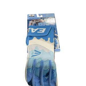 Used Easton ADULT SMALL BB/SB Batting Gloves Carolina Blue SM 11834-S000043783