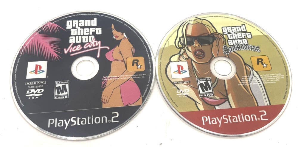 Grand Theft Auto GTA Lot PS2 Vice City San Andreas DISCS ONLY Tested