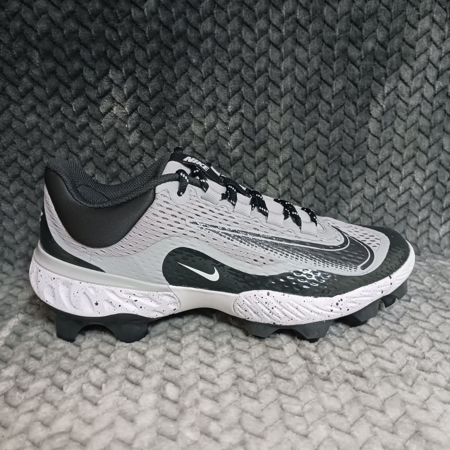 NEW Nike Alpha Huarache Elite 4 Low MCS Baseball Cleats FD6221-002 Size 11 Gray Nike Men main image 4