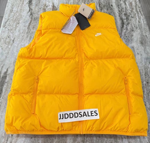 Nike Sportswear PrimaLoft Yellow Puffer Vest FB7373-739 Men's Sz Small NWT $150

New With Tags