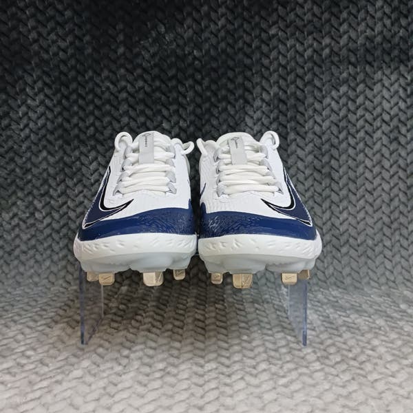 Nike Alpha Huarache Elite 4 Low Baseball Cleats White Navy FD2745