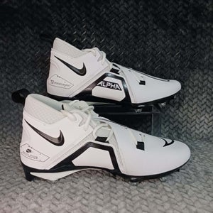 Nike Alpha Menace Pro 3 Detach Football Cleats DH3293 100 White Black Men's 12
