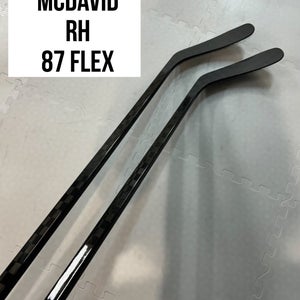 Senior(2x)Right Connor McDavid 87 Flex ProBlackStock™ Unbranded Blackouts Pro Stock Hockey Sticks