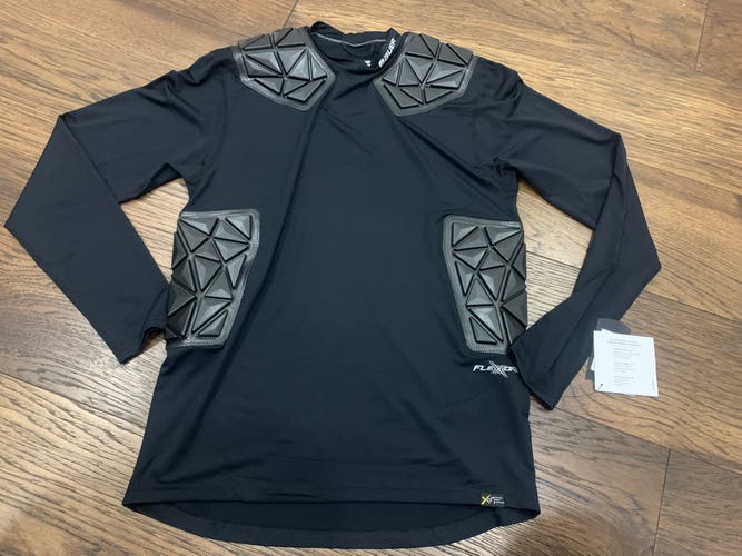 Bauer (New) BAUER ELIITE SR GOALIE PADDED SHIRT BLAK SIZE M