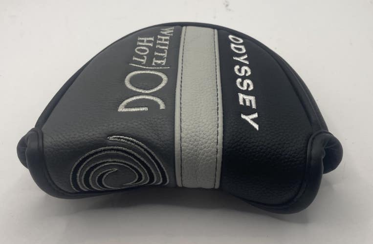 Odyssey White Hot OG Mallet Putter Head Cover - Black, Grey, White Magnet