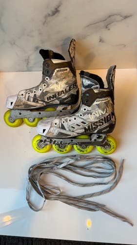 Used Junior Mission Inhaler WM03 Inline Skates | Size 4 Wide