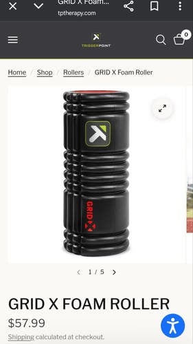 TriggerPoint The GRID X High Density Foam Roller - Black
