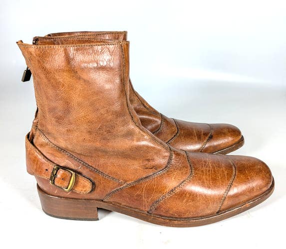 Belstaff Townmaster 1955 Brown Leather Chelsea Boots Mens Size 43 | Mens 10