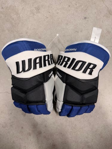 14” Warrior Covert QRE Pro Tampa Bay Lightning Reverse Retro Gloves Pro Stock NHL (New)