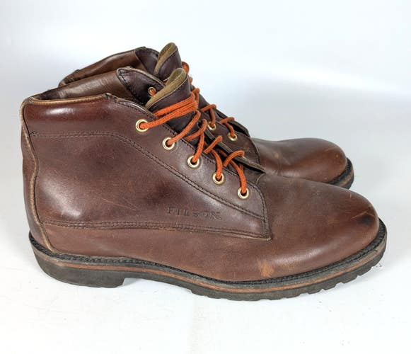 Vtg Filson Chukka Boots Brown Leather Ankle Lace Up Shoe Men's Size: 10.5 D