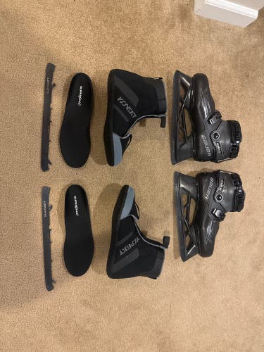 Bauer Konekt 2 Hockey Goalie Skates Size 9 (HF3 Liners Included)