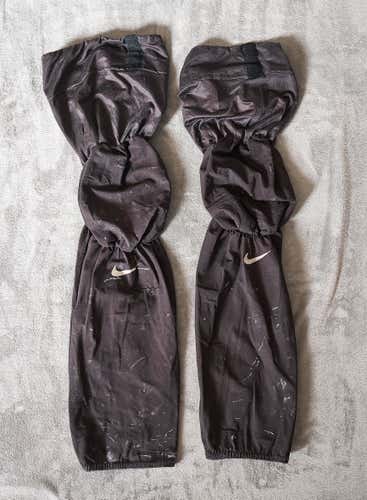 Solid Black Nike Swift Hockey Game Socks - Size Regular