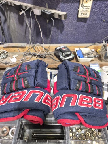 Bauer 4-Roll Pro Gloves 14" Pro Stock (Used)