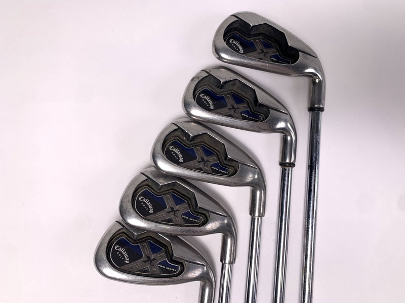 Callaway X-18 Pro Series Iron Set 4-9 Dynamic Gold S300 Stiff RH No 7 iron