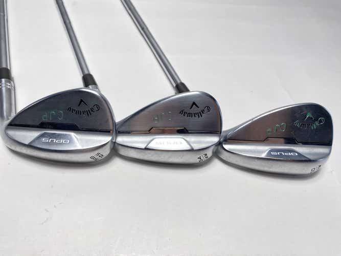 Callaway Opus Brushed Chrome Wedge Set 50* 12 | 54* 14 | 58* 10  DG Mid 115g RH