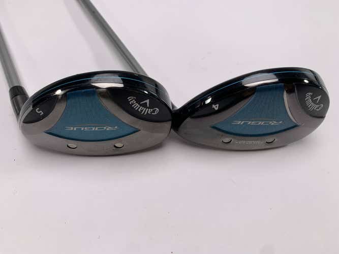 Callaway Rogue 4 & 5 Hybrid Set 22* 25* Aldila Quaranta 40g Ladies RH