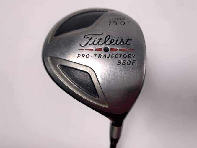 Titleist 980 F Strong 3 Fairway Wood 15* Speeder Stiff Graphite Mens RH