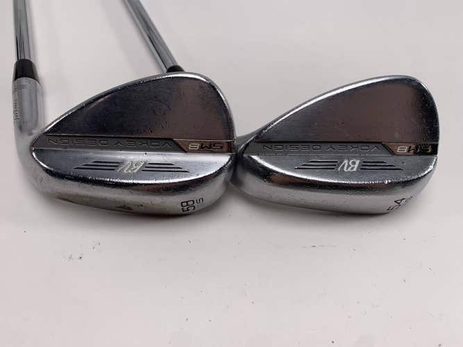 Titleist Vokey SM8 Tour Chrome Wedge Set 54* 10 58* 10 Wedge Steel Mens RH