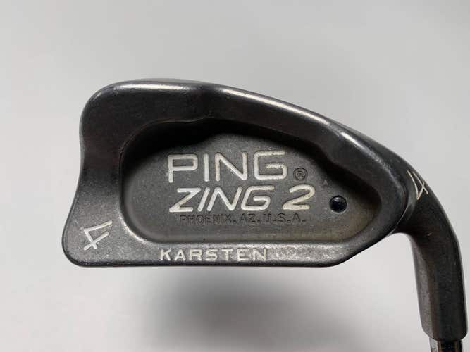 Ping Zing 2 Single 4 Iron Black Dot Karsten JZ Regular Steel Mens RH