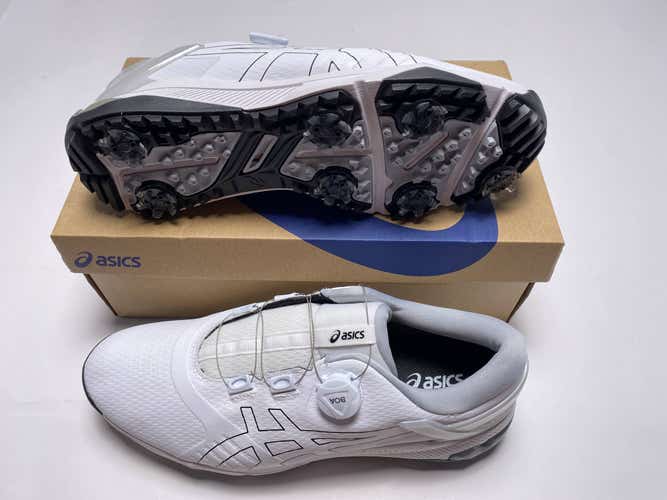 Asics Gel-Course Duo BOA Golf Shoes White Black Men's SZ 12 (1111A213-101)