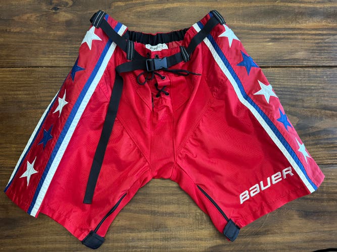 (RARE) Washington Capitals BAUER Supreme Pro Stock NHL Pants Shell Senior Large Third 3rd