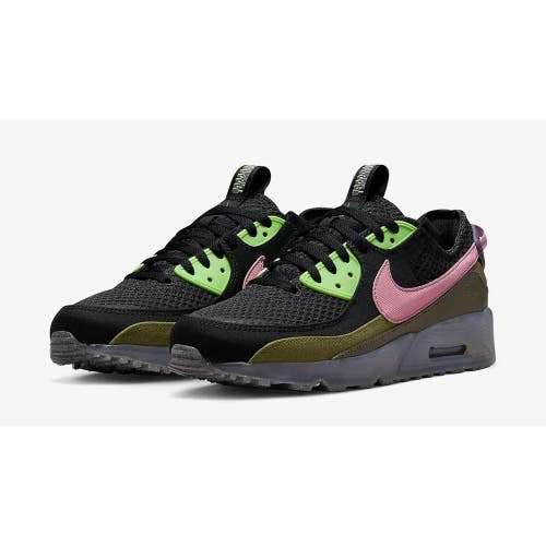 Nike Air Max Terrascape 90 DM0033-003 Men's 8 Black Elemental Pink Shoes DDK613
