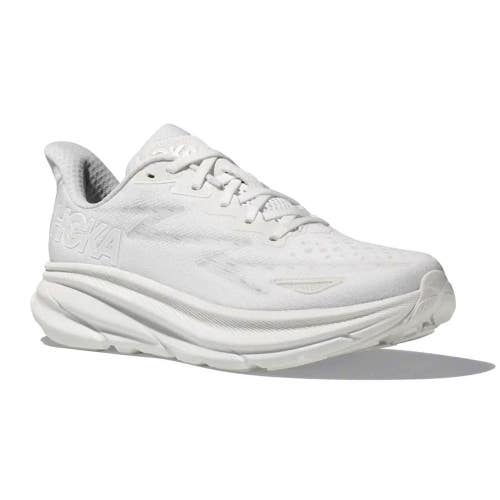 Hoka One One Clifton 9 1127896/WWH Sneakers Womens 10 White Running Shoes DDK615