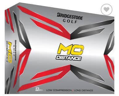 New BRIDGESTONE GOLF MC DISTANCE 12PK GOLF BALLS 11834-JMG81070