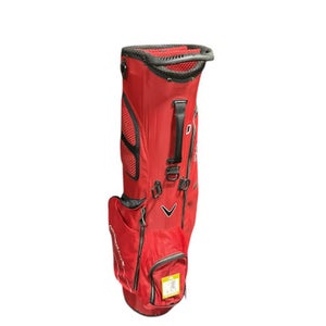 Used Callaway HYPERLITE ZERO Mens Stand Bag Red 11834-S000043749