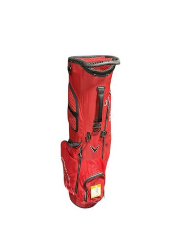 Used Callaway HYPERLITE ZERO Mens Stand Bag Red 11834-S000043749