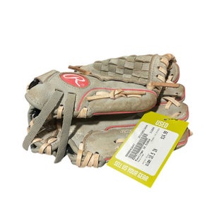 Used Rawlings 10.5INCH BB/SB Glove RH Throw Grey 10 1/2" 11834-S000043847