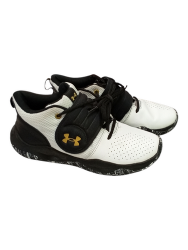 Used Under Armour ART3024262-102 Basketball Shoes Y White And Black Youth 07.5 11862-S000092011