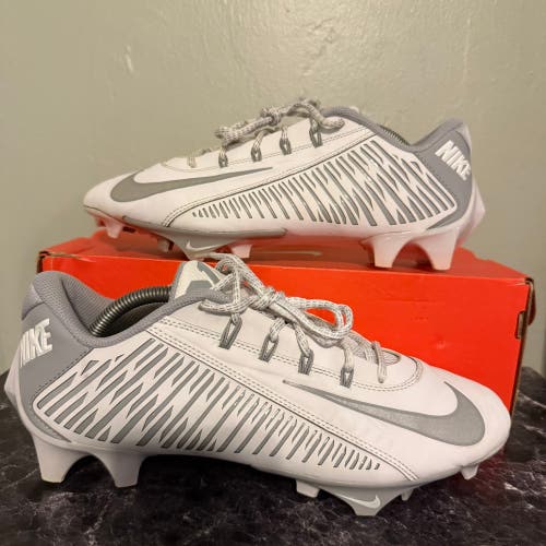Men's 10 Nike Vapor Edge 360 VC Low Top Turf Cleats white
