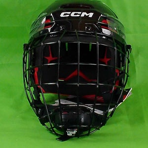 Large Senior CCM HT 70 Combo Helmet (New) Black