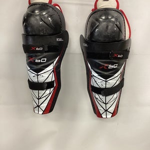 Used Bauer VAPOR X60 Intermediate Shin Guards Black 12" 11851-S000041334