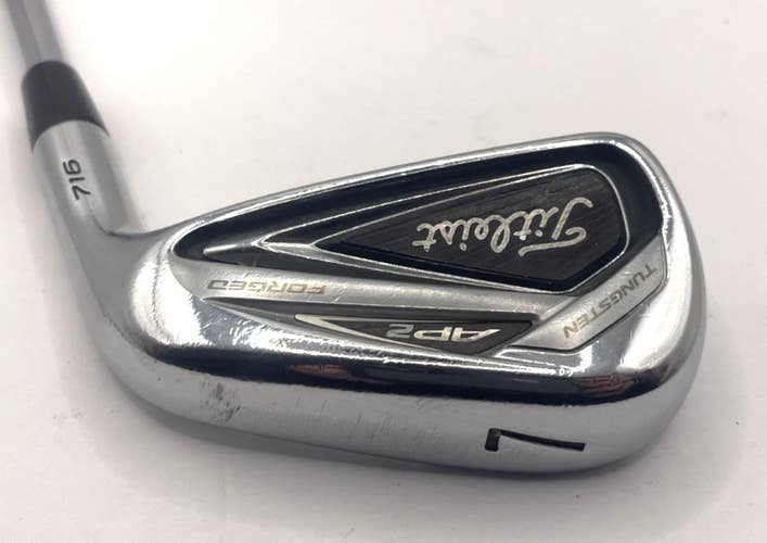 Titleist AP2 716 Forged Single 7 Iron Project X LZ 6.0 Steel Stiff Shaft *Good*