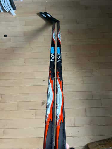New 2 PACK Senior Bauer Red & White Flylite P88 70 Flex Left Handed Hockey Sticks