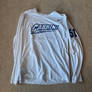 White Large Men's Nike Dri-Fit Shirt (Used)