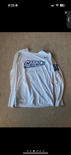 White Large Men's Nike Dri-Fit Shirt (Used)