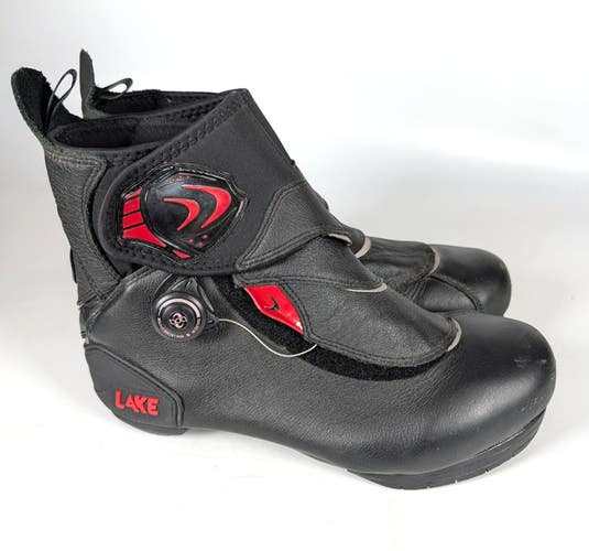 LAKE Winter Road Bike Boots Boa System Men's Size US 9 EUR 43