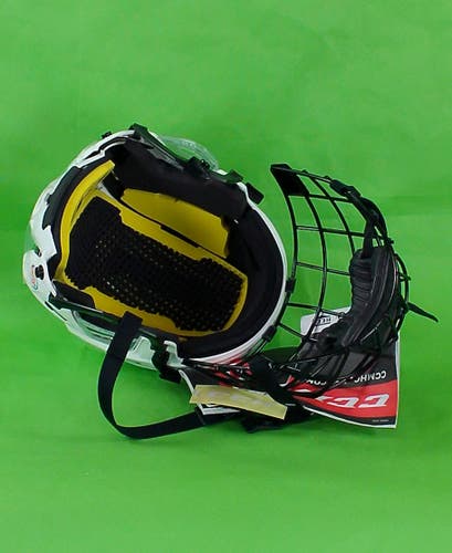 Small Senior Tacks 210 Combo CCM Helmet (New) White
