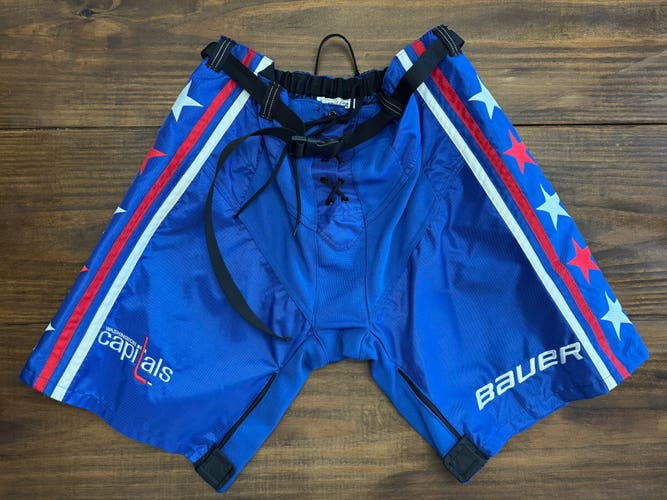 BAUER Washington Capitals Blue Third Senior Large NHL Pants Shell Pro Stock