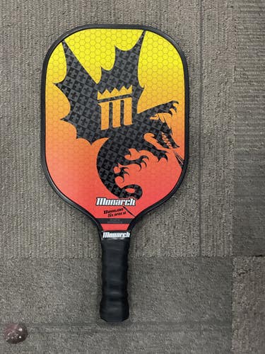 Used MONARCH DRAGON SLAYER Pickleball Racquet Black 11614-S000227178