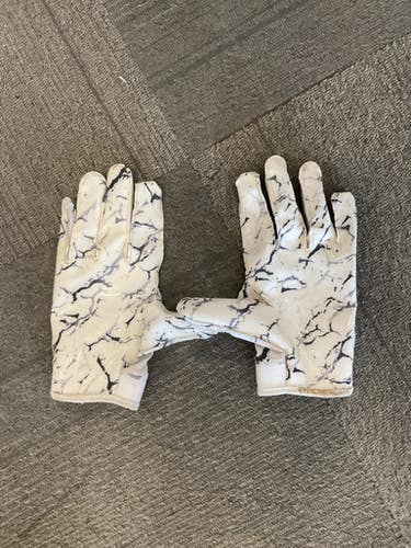 Used AKOBEN FOOTBALL GLOVES FB Gloves White Senior 11614-S000227101