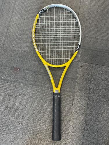 Used Wilson HYPER HAMMER Adult Tennis Racquet Yellow 4 3/8" 11614-S000227099