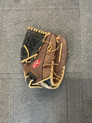 Used Rawlings 12.5 INCH GLOVE BB/SB Glove RH Throw Brown 12 1/2" 11614-S000227092