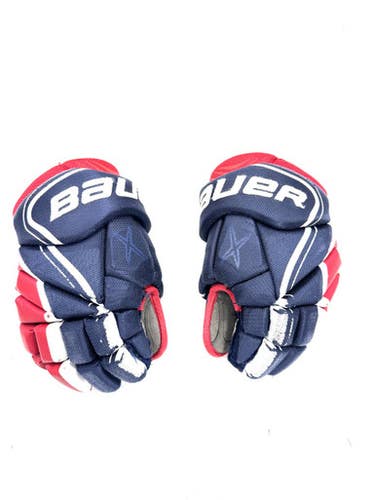 Used Bauer X800 Junior Gloves Navy Blue And Red 11" 11860-S000302240